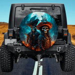 Pirate Skeleton Spare Tire Cover - Gothic Halloween Art