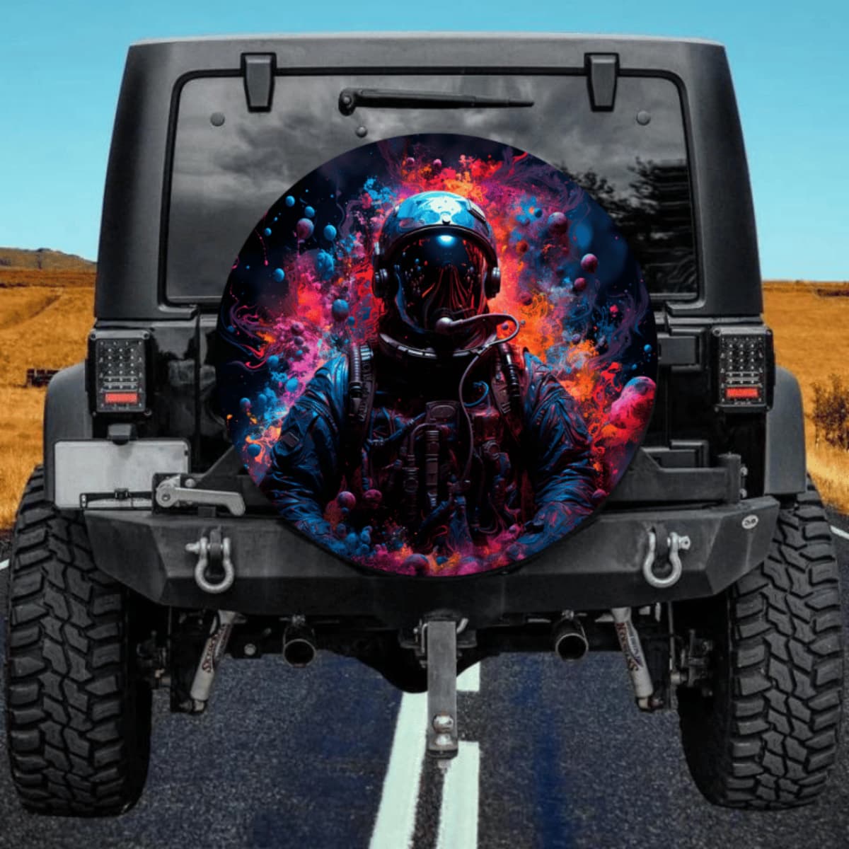 The "Nova Voyager" High-Detail Astronaut Spare Tire Cover