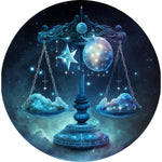 Cosmic Balance Libra: Celestial Zodiac Spare Tire Cover