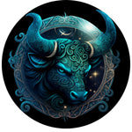Taurus Guardian: Art Nouveau Celestial Zodiac Spare Tire Cover