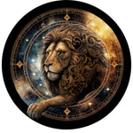Leo King: Art Nouveau Celestial Zodiac Spare Tire Cover