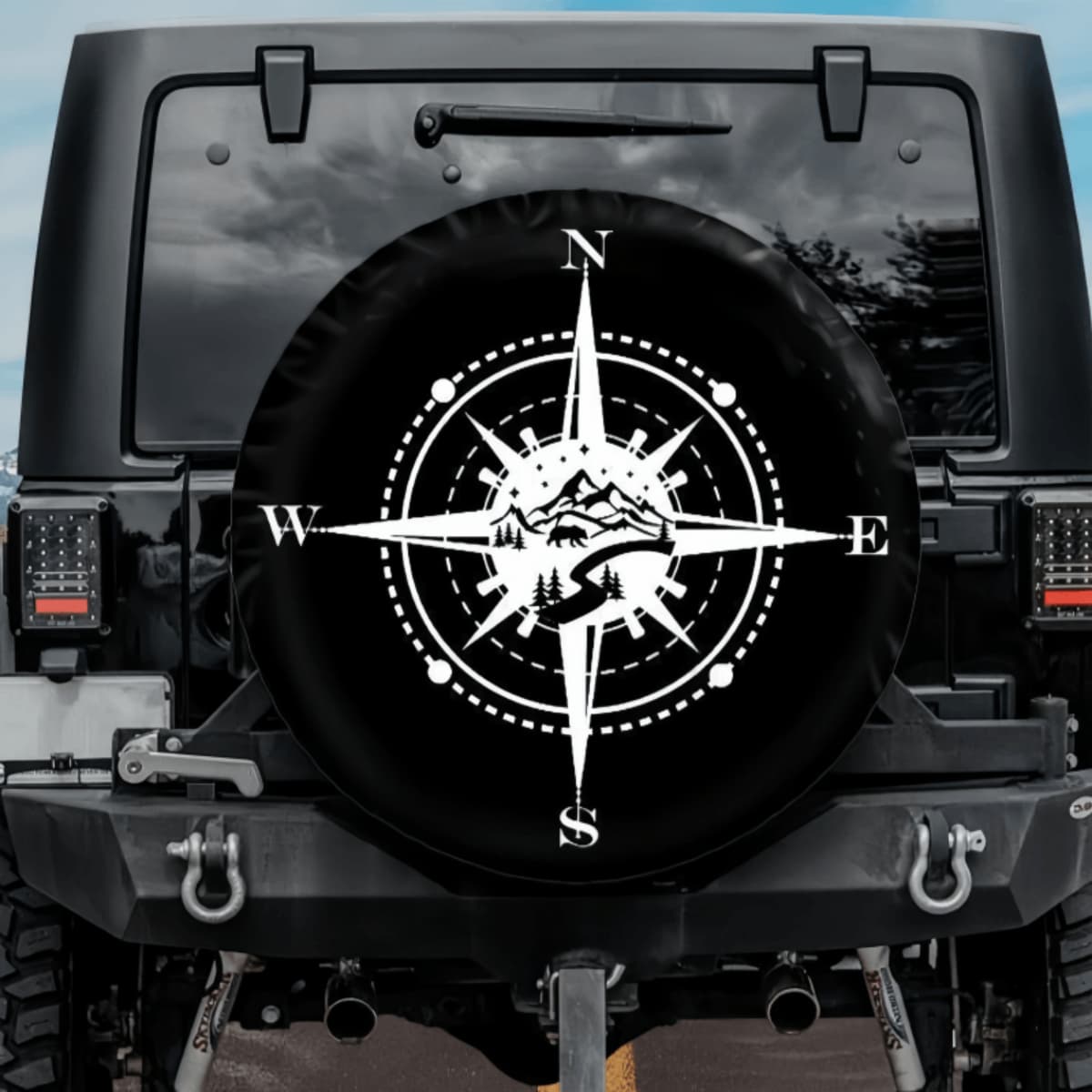 The Navigator’s Wilderness Compass Spare Tire Cover