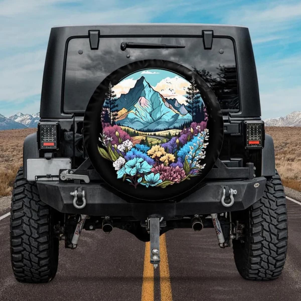 The Wildflower Summit Spare Tire Cover