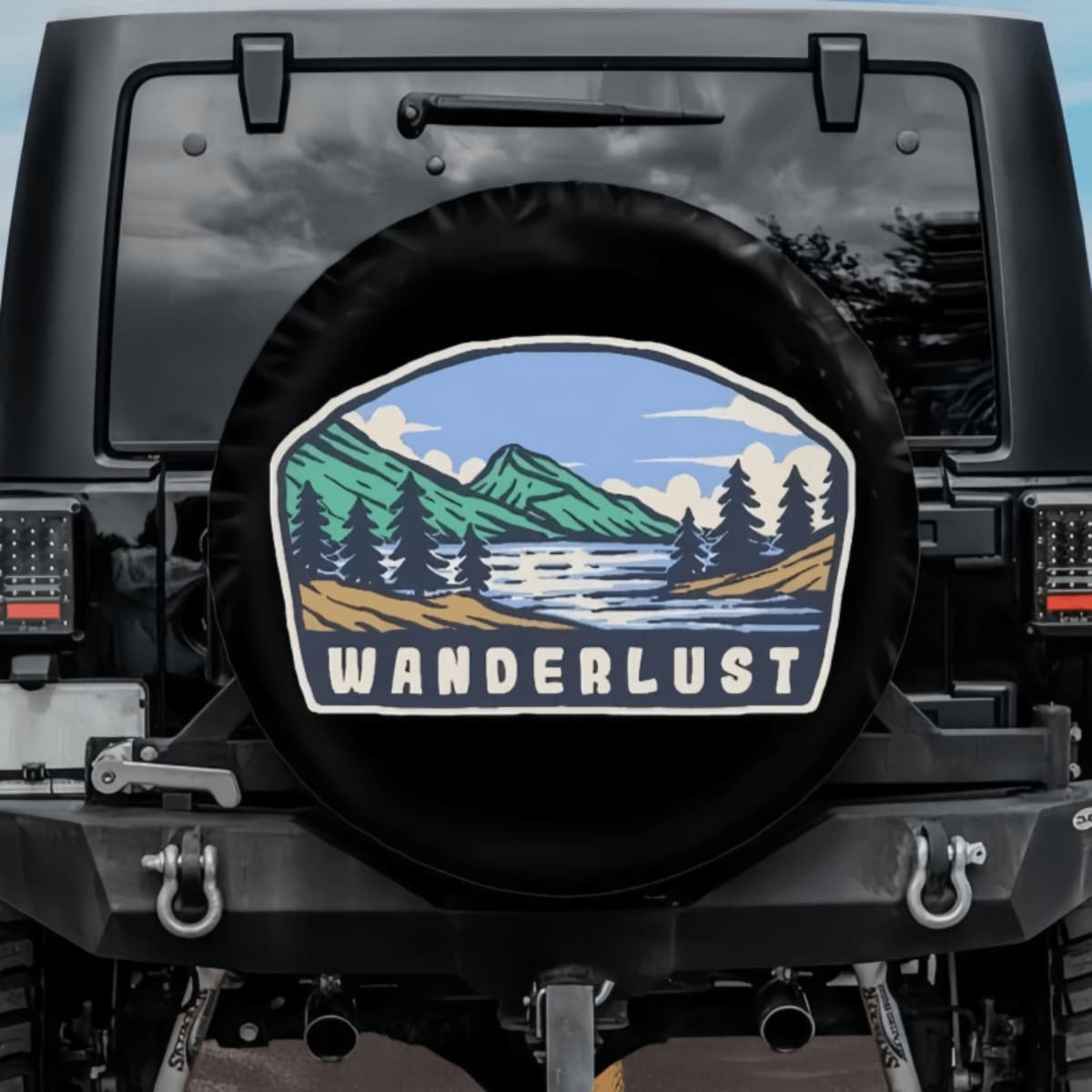 The Wanderlust Glacier Vista Spare Tire Cover