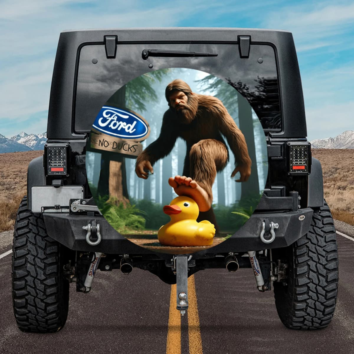 Zero Ducks Given Spare Tire Cover