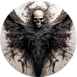 Dark Winged Skull Spare Tire Cover