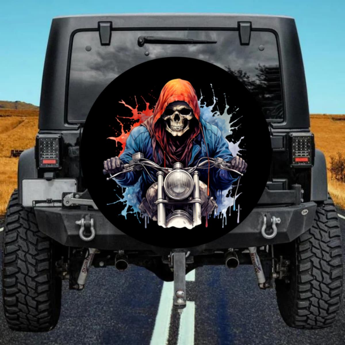 Street Rider Bones Spare Tire Cover