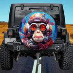Astronaut Chimpanzee Sci-Fi Space Spare Tire Cover
