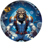 Galactic Gorilla Warrior Spare Tire Cover