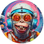 Funny Astronaut Chimp Spare Tire Cover