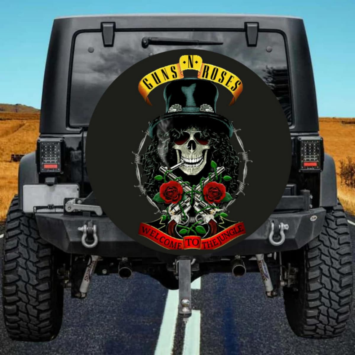 Guns N' Roses Welcome To The Jungle Spare Tire Cover