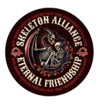 Dragon and Human Skeleton Spare Tire Cover - Eternal Friendship Art