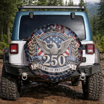 The Silver Eagle 250 | 1776-2026 Spare Tire Cover
