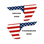 American Flag Fender Vent Vinyl Decal - Fits Jeep Wrangler JL/Jeep Gladiator JT 2018+