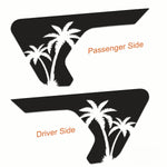 Palmetto Palm Tree Fender Vent Vinyl Decal - Fits Jeep Wrangler JL/Jeep Gladiator JT 2018+