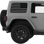 Black And Gray American Flag Decal For Jeep Wrangler