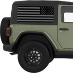 Black And Gray American Flag Decal For Jeep Wrangler