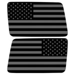 Black And Gray American Flag Decal For Jeep Wrangler