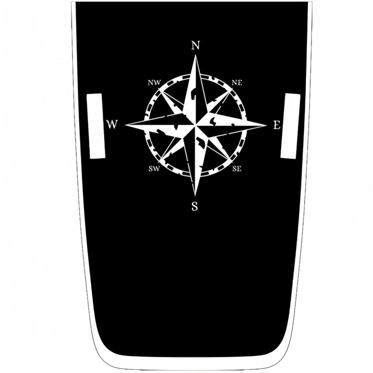 Distressed Rustic Compass