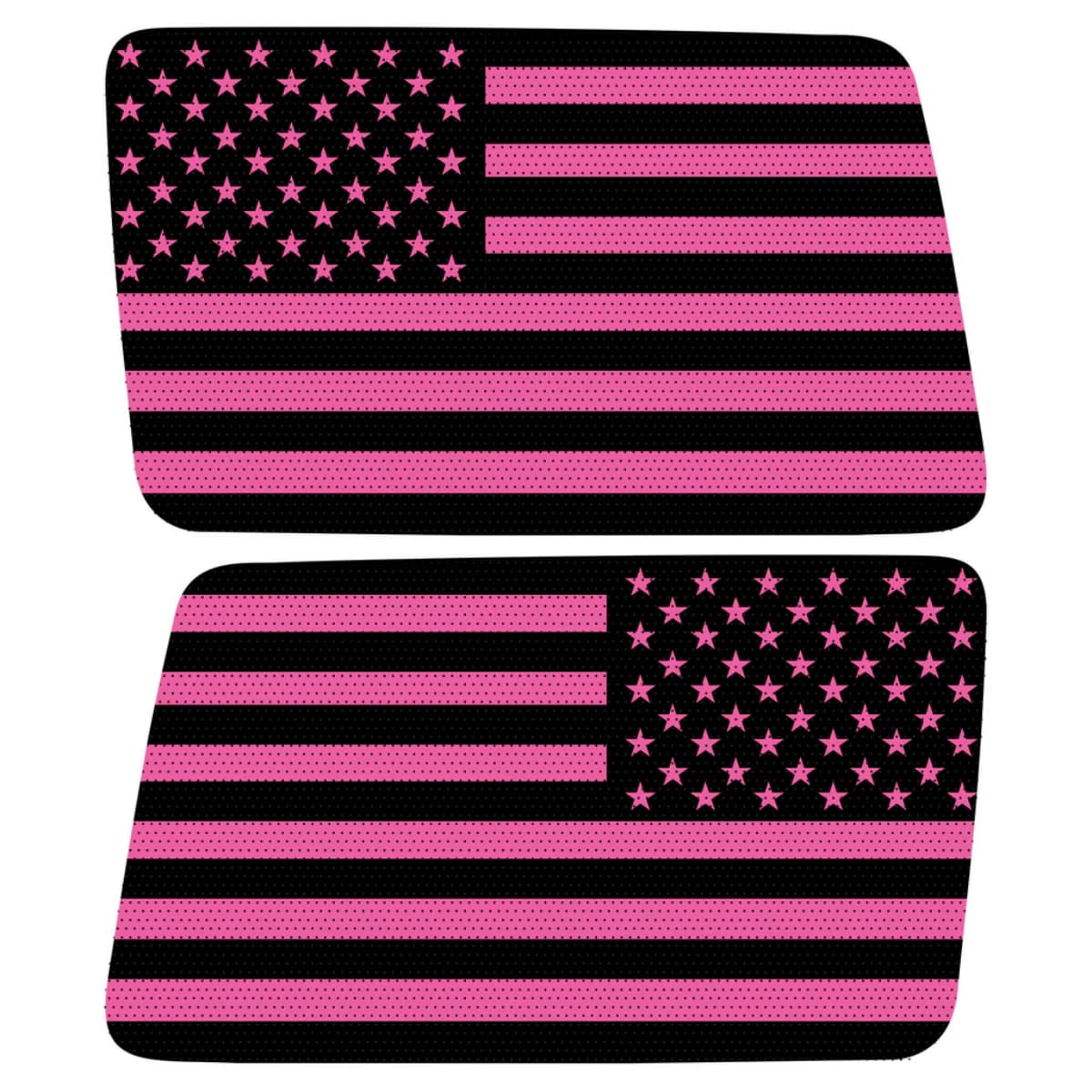 Black And Pink American Flag Decal For Jeep Wrangler