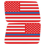 Red White With Blue Line American Flag Decal For Jeep Wrangler