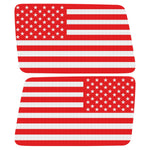 Red And White American Flag Decal For Jeep Wrangler