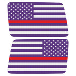 Purple White With Red Line American Flag Decal For Jeep Wrangler