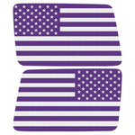 Purple And White American Flag Decal For Jeep Wrangler