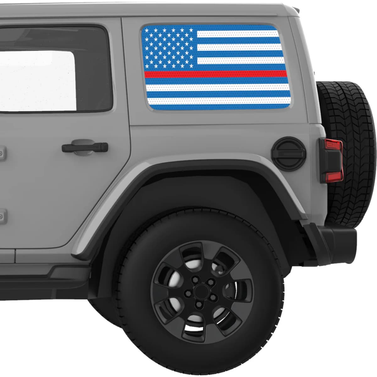 Blue White With Red Line American Flag