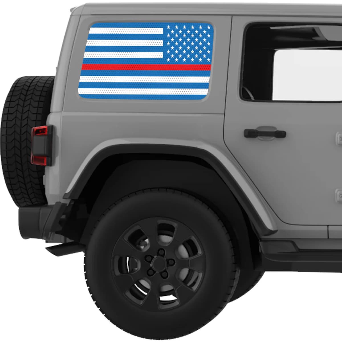 Blue White With Red Line American Flag