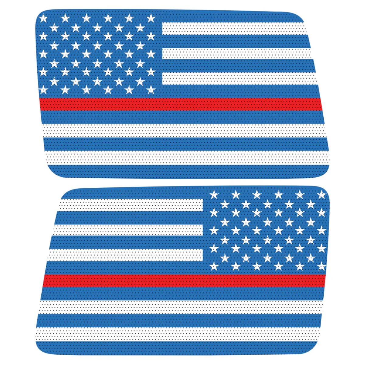 Blue White With Red Line American Flag