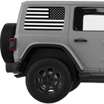 Black And White American Flag Decal For Jeep Wrangler