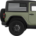 Black And White American Flag Decal For Jeep Wrangler