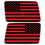 Black And Red American Flag Decal For Jeep Wrangler