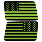 Black And Green American Flag Decal For Jeep Wrangler