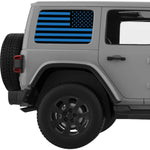 Black And Blue American Flag Decal For Jeep Wrangler