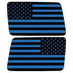 Black And Blue American Flag Decal For Jeep Wrangler