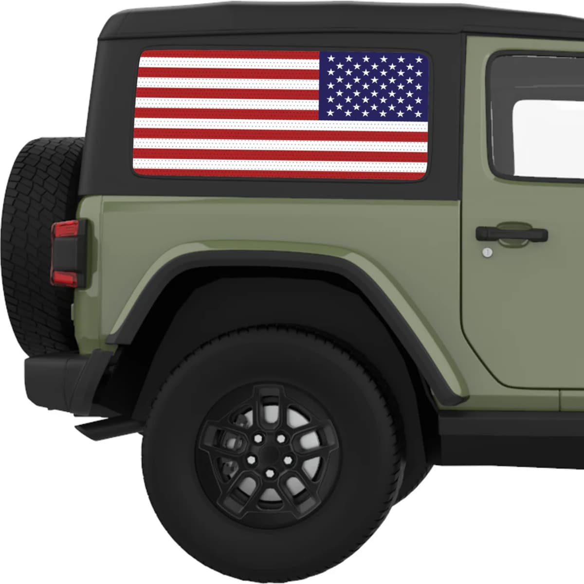 American Flag Decal For Jeep Wrangler
