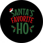 Santa's Favorite Ho - Funny Spare Tire Covers for Jeep, Broncos, RV, Camper & More