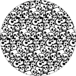 Pattern of Skulls Spare Tire Cover - Jeep, Bronco, RV, Camper & More