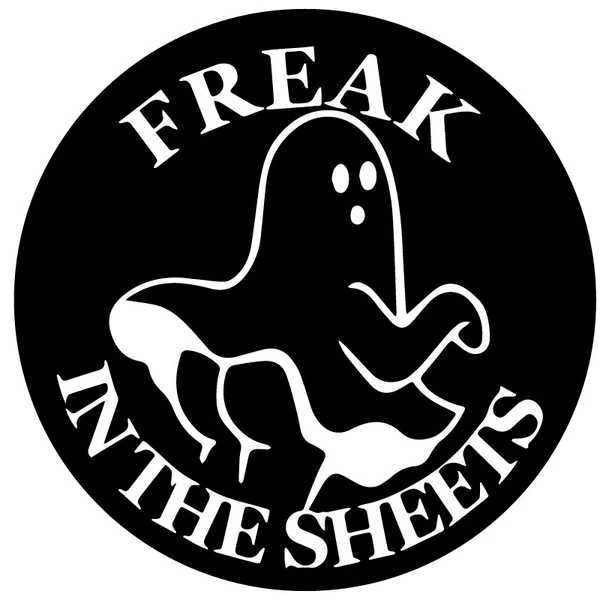 Freak in The Sheets - Funny Ghost Spare Tire Cover - Jeep, Bronco, RV, Camper & More