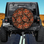 Firefighter Badge Collage Spare Tire Cover