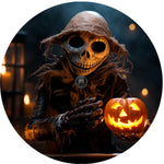 Hooded Pumpkin Reaper Spare Tire Cover