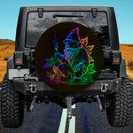 Glowing Wizard Gnome with Herbal Leaves Custom Spare Tire Cover