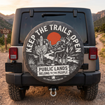 Keep The Trails Open Deer Spare Tire Cover