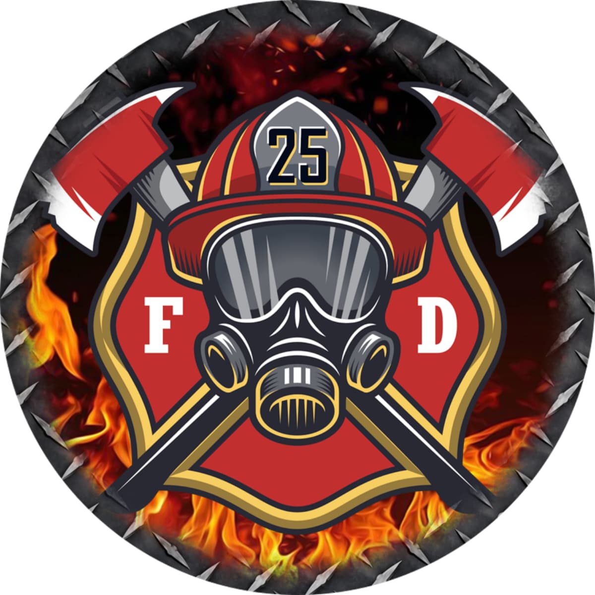 The Station 25 Badge Spare Tire Cover
