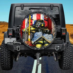 The Resting Warrior Badge Spare Tire Cover