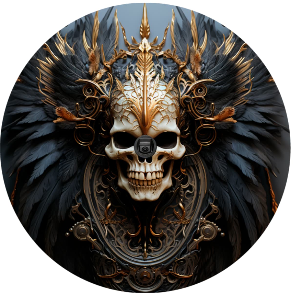 Dark Feather King Spare Tire Cover