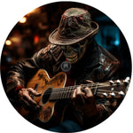 Blues Biker Skull Spare Tire Cover