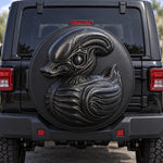 3D Biomechanical Alien Duck Spare Tire Cover – Jeep, Bronco, RV, Camper & More